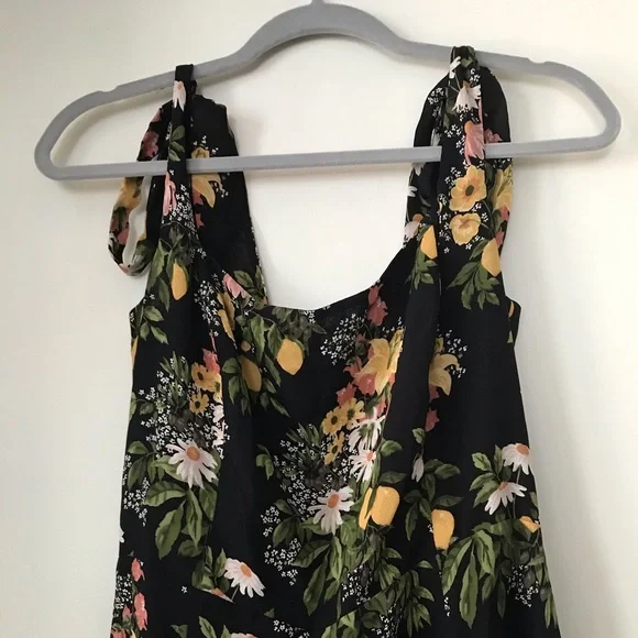 Reformation Twilight dress lemon print SZ 10 - Picture 6 of 9
